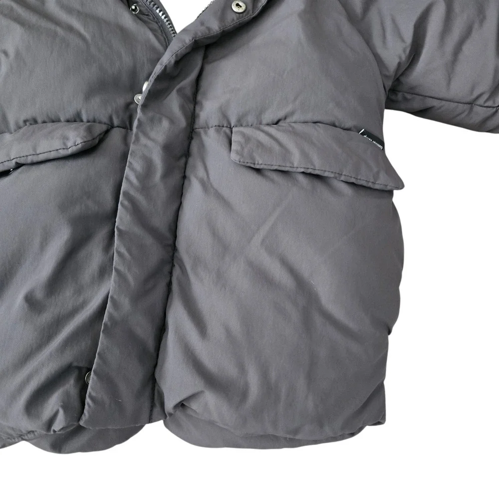 Zara Kids Gray Hooded Puffer Coat Sherpa Lined‎ Size 3-4 Years Unisex